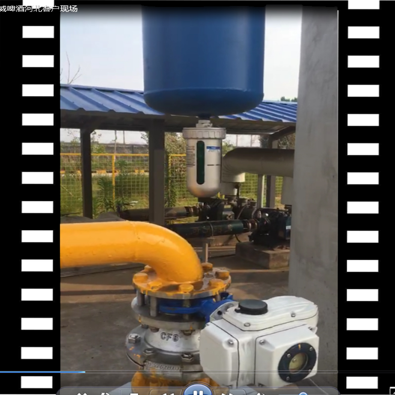 石家庄百威啤酒生产基地，空压机系统DN80汽水分离器视频